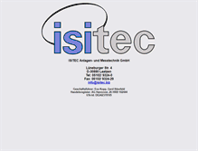 Tablet Screenshot of isitec.biz